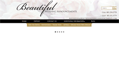 Desktop Screenshot of beautifulweddingannouncements.com